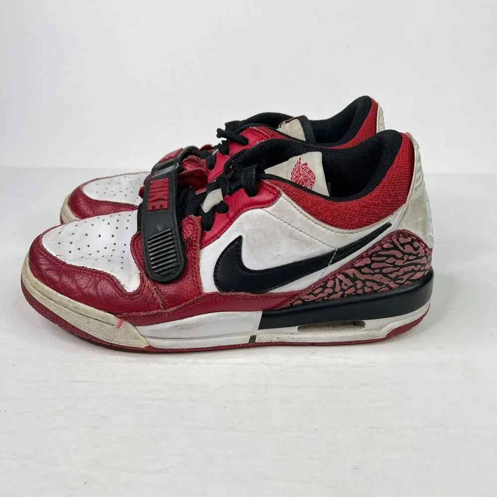 Nike Air Jordan Legacy 312 Low Sneakers Shoes CD9054 White Gym Red Boys 5.5Y